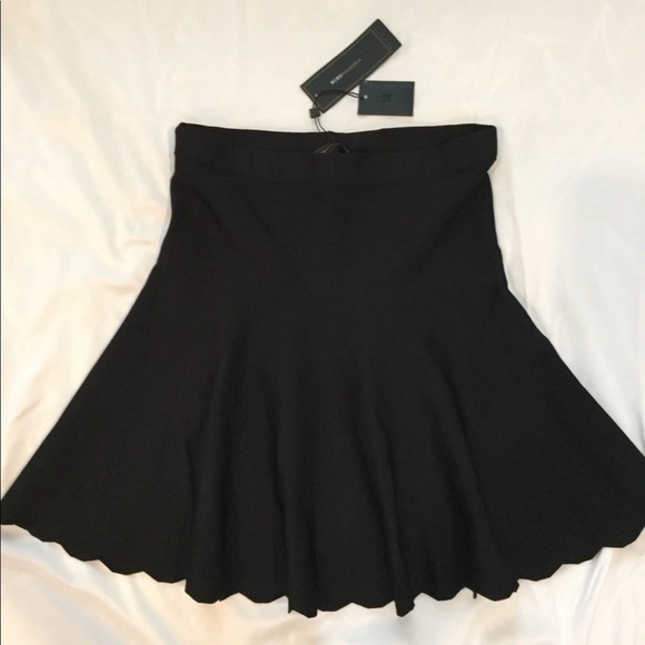 A line black miniskirt - Picture 3 of 5